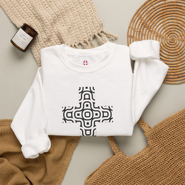 Continuum Cross - Christian Crewneck Sweatshirt
