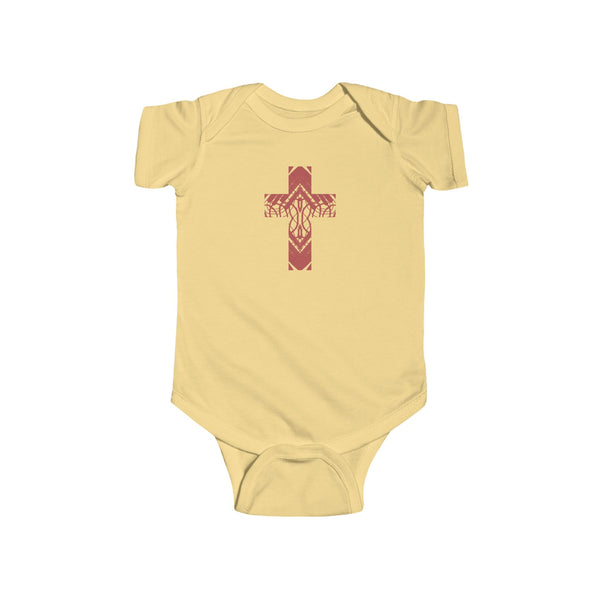 Rooted Cross Onesie — Baby Cross Collection (Christening/Baptism Gift)