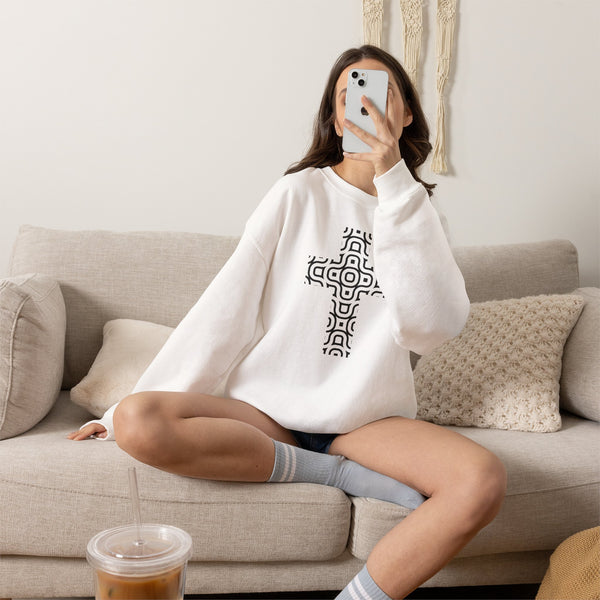 Continuum Cross - Christian Crewneck Sweatshirt