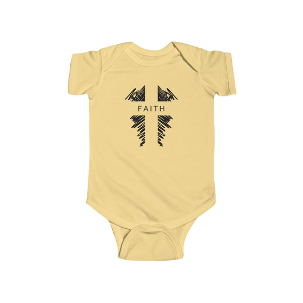Faith Cross Onesie - Baby Cross Collection (Christening and Baptism Gift)