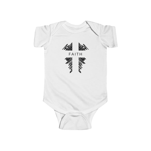 Faith Cross Onesie - Baby Cross Collection (Christening and Baptism Gift)