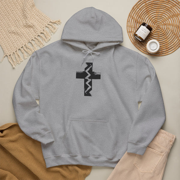 Fault Line Cross - Heavy Blend Christian Hoodie