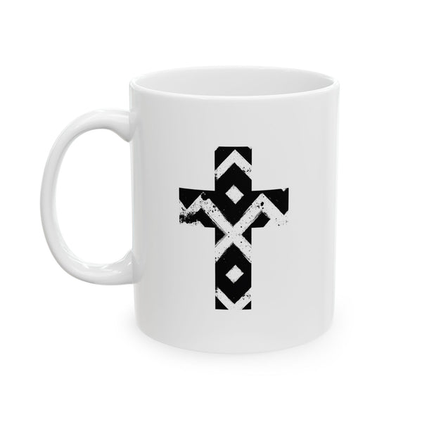 Pattern Cross Ceramic Mug (11oz/15oz)