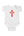 Open Heart Cross Onesie - Baby Cross Collection (Christening and Baptism Gift)